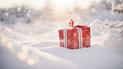 Christmas Holiday Background With Gift And Decorations On A Sunny Background. Generative Ai - 659463644