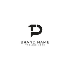 Obraz premium Letter PT, TP logo design template