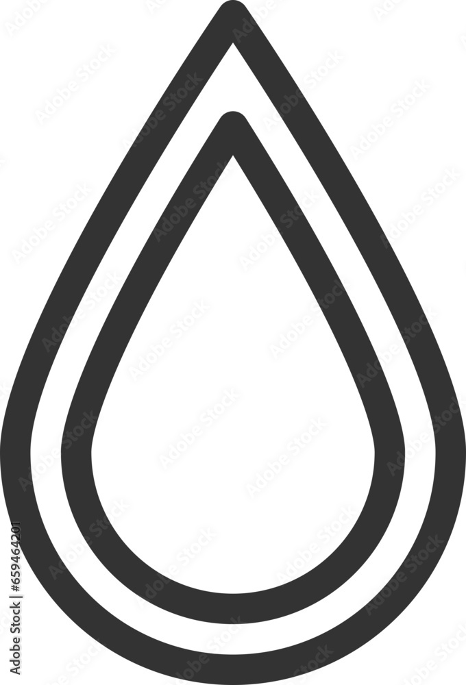 Poster drop water icon vector isolated design element
