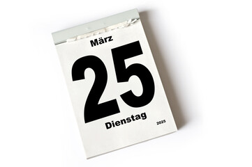 25. März 2025