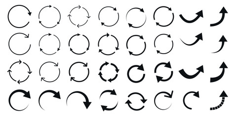 Vector icons of arrows and pointers. Elements for your website design, etc.