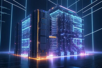 AI Revolution Supercomputer Data Center
