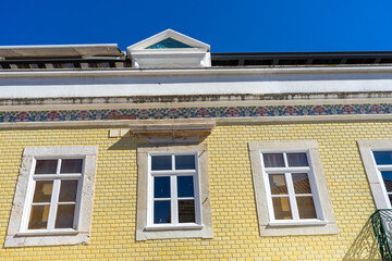 Walking in the city center in Lagos, Portugal