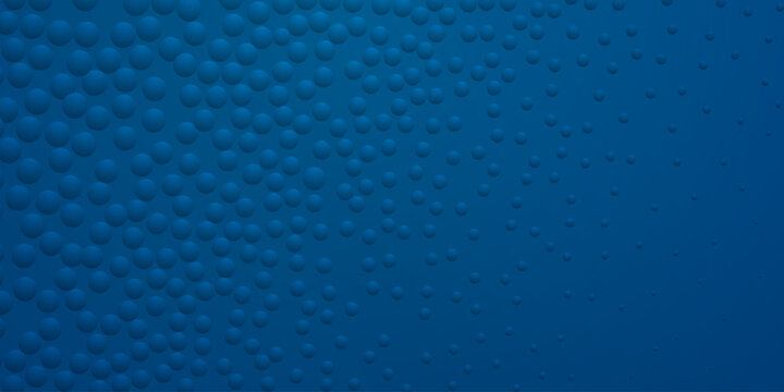 Abstract background in blue colors with many convex small circles