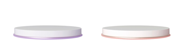 podium template on a transparent background for product advertising