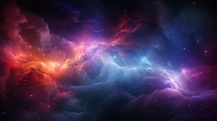 Fototapeta premium Space background with realistic nebula and shining stars. Colorful cosmos with stardust . Magic color galaxy. Infinite universe and starry night