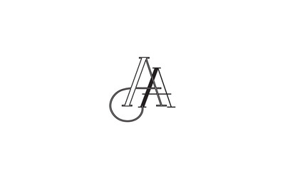 AA, A  Abstract Letters Logo Monogram