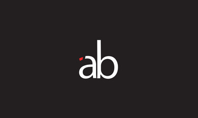 AB, BA, A, B Abstract Letters Logo Monogram