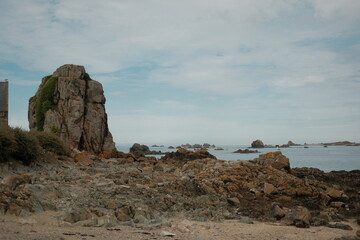 Promenade matinale à Saint-Quay-Portrieux en Bretagne - France