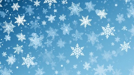 christmas background with snowflakes