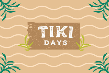 Tiki statue logo modern concept logo vector design