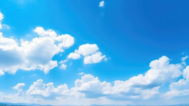 Beautiful blue sky clouds for background Panorama of sky. 