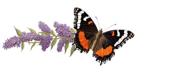 beautiful butterfly without background