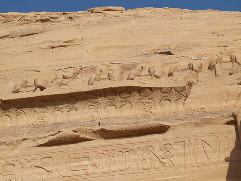 Templo de Ramses II. Abu Simbel, junto al lago Nasr.