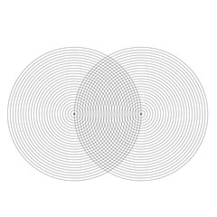 Concentric circle elements. Element for graphic web design, Template for print, textile, wrapping, decoration, vector illustration. vesica pisica. Sacred geometry. All Seeing eye, the third eye