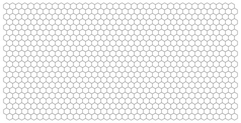 Isometric cube grid seamless pattern. Line grid. hexagon texture. mesh background. Geometric squared pattern. Vector illustration. Background with honeycomb pattern in white-black, vector illustration