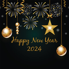 vector realistic new year illustration