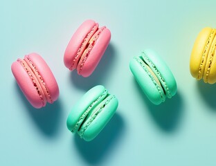 Colorful Macaroons on Multi Style