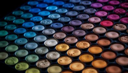 large group circles in vibrant colors generated by AI