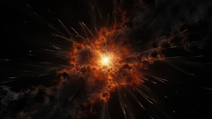 Fototapeta premium explosion of fire