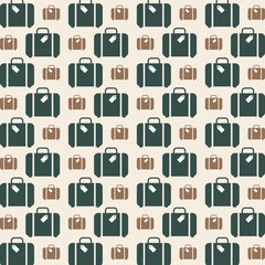 Premium suitcase beautiful pattern seamless vector illustration background