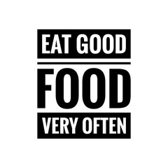 ''Enjoy food'' Concept Quote Illustration