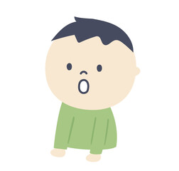 boy looking down