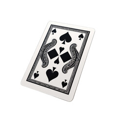Casino poker playing card isolated on transparent and white background. Png transparent