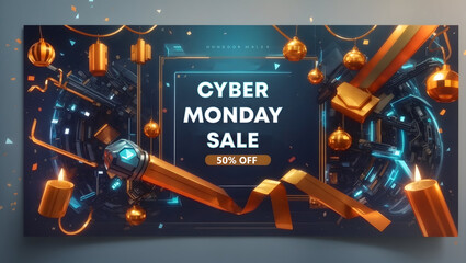 cyber monday sale poster