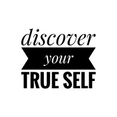 ''Discover yourself'' Quote Illustration