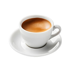 Espresso coffee isolated on transparent background