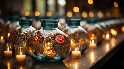 A close-up of Posada-themed centerpieces, Background Image,Desktop Wallpaper Backgrounds, HD