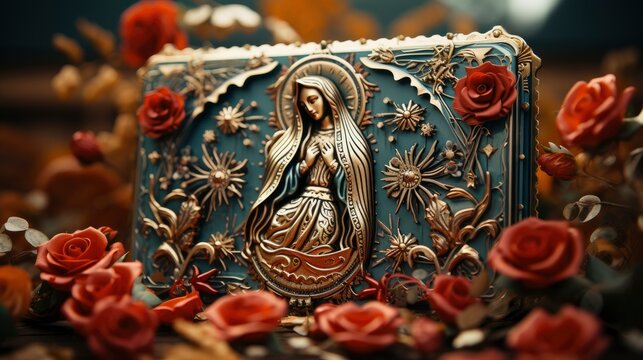 A close-up of the Virgen de Guadalupes image , Background Image,Desktop Wallpaper Backgrounds, HD