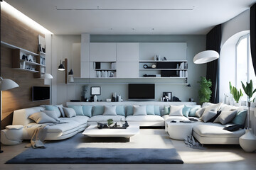 modern living room interior