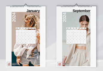 Fashion Studio Wall Calendar 2024