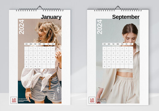Fashion Studio Wall Calendar 2024
