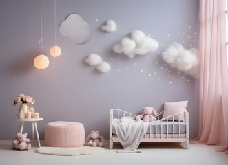 Background photoshot baby room soft colors