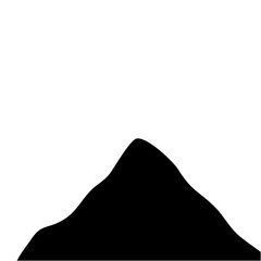 Silhouette Mountain vector