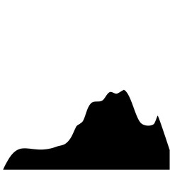 Silhouette Mountain vector