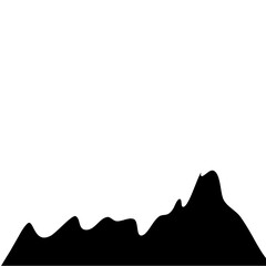 Silhouette Mountain vector