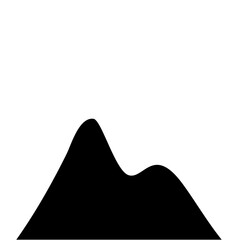 Silhouette Mountain vector