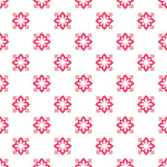 seamless pattern with pink flowers