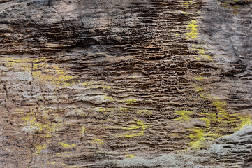 Water eroded sandstone rock texture