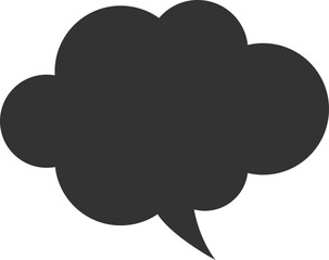Talk bubble speech icon. Blank empty bubbles vector design elements. Chat on line symbol template. Dialogue balloon sticker silhouette. 