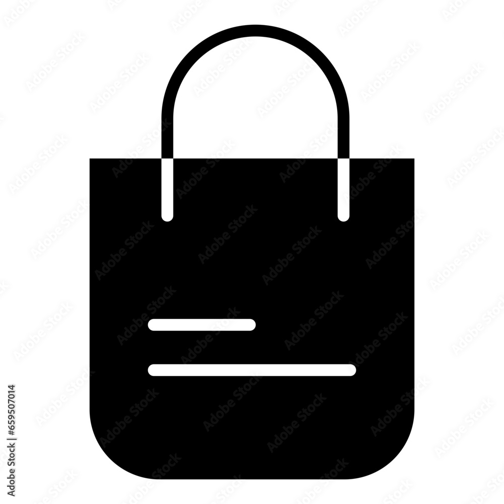 Poster Solid Office Bag icon