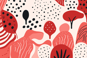 Christmas winter seamless pattern, abstract style. Good for fashion fabrics, children’s clothing, T-shirts, postcards, email header, wallpaper, banner, events, covers, advertising, and more.
