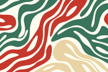 Christmas winter seamless pattern, abstract style. Good for fashion fabrics, children’s clothing, T-shirts, postcards, email header, wallpaper, banner, events, covers, advertising, and more.