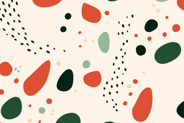 Christmas winter seamless pattern, abstract style. Good for fashion fabrics, children’s clothing, T-shirts, postcards, email header, wallpaper, banner, events, covers, advertising, and more.