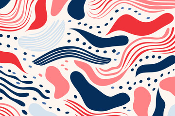 Christmas winter seamless pattern, abstract style. Good for fashion fabrics, children’s clothing, T-shirts, postcards, email header, wallpaper, banner, events, covers, advertising, and more.