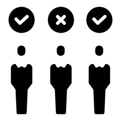 Solid Customer Group opinion icon